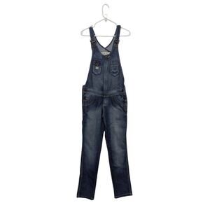 Vintage Y2K Utility Cargo Overalls Denim Brake Up Independent Jeans Womens 2